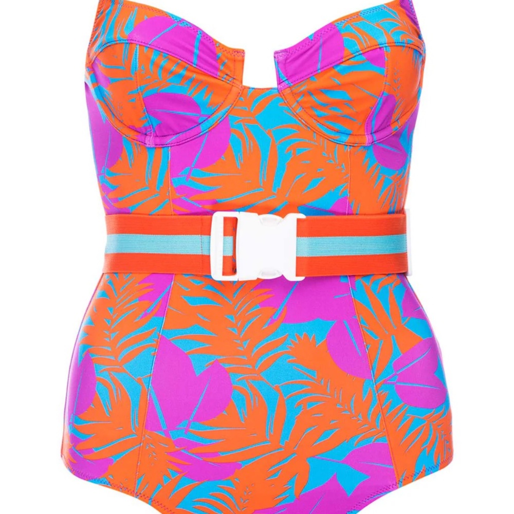 VETCHY MONTAGE UNDERWIRE TROPICAL SWIMSUIT
